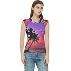 Ocean Paradise Women s Raglan Cap Sleeve Tee