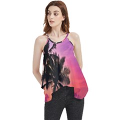 Ocean Paradise Flowy Camisole Tank Top