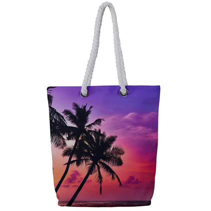 Ocean paradise Full Print Rope Handle Tote (Small)