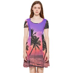 Ocean Paradise Inside Out Cap Sleeve Dress