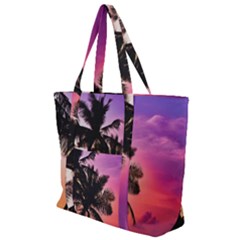 Ocean Paradise Zip Up Canvas Bag by LW323