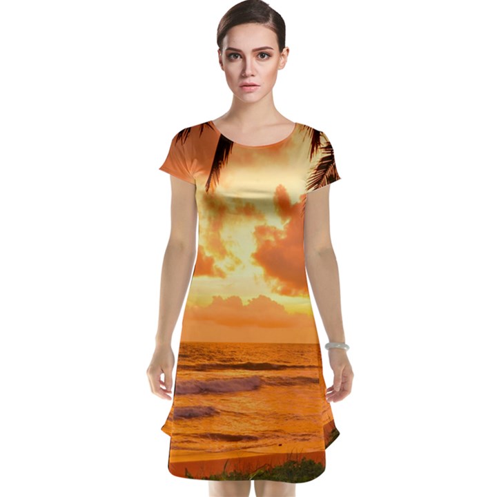 Sunset Beauty Cap Sleeve Nightdress