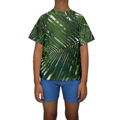 Relaxing Palms Kids  Short Sleeve Swimwear by LW323