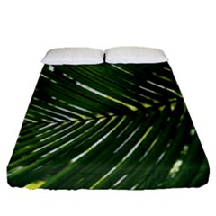 Relaxing Palms Fitted Sheet (queen Size) by LW323