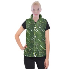 Relaxing Palms Women s Button Up Vest by LW323