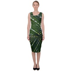 Relaxing Palms Sleeveless Pencil Dress by LW323