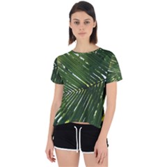 Relaxing Palms Open Back Sport Tee by LW323