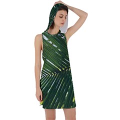 Relaxing Palms Racer Back Hoodie Dress by LW323