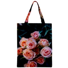 Sweet Roses Zipper Classic Tote Bag by LW323