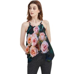 Sweet Roses Flowy Camisole Tank Top