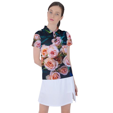 Sweet Roses Women s Polo Tee by LW323