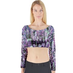 Lavender Love Long Sleeve Crop Top by LW323