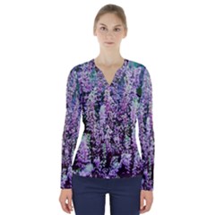 Lavender Love V-neck Long Sleeve Top by LW323