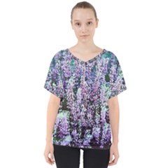 Lavender Love V-neck Dolman Drape Top by LW323