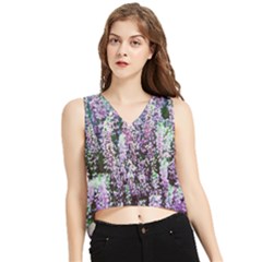 Lavender Love V-neck Cropped Tank Top by LW323