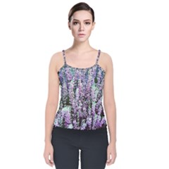 Lavender Love Velvet Spaghetti Strap Top by LW323