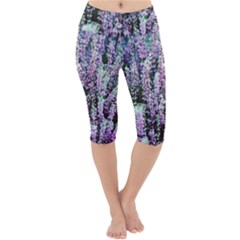 Lavender Love Lightweight Velour Cropped Yoga Leggings by LW323