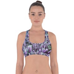 Lavender Love Cross Back Hipster Bikini Top  by LW323