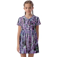 Lavender Love Kids  Asymmetric Collar Dress