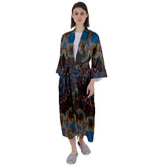 Victory Maxi Satin Kimono by LW323