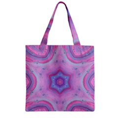 Cotton Candy Zipper Grocery Tote Bag by LW323