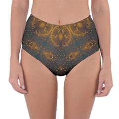 Sweet Dreams Reversible High-waist Bikini Bottoms by LW323