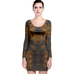 Sweet Dreams Long Sleeve Velvet Bodycon Dress by LW323