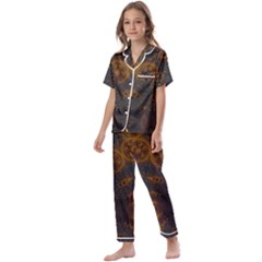 Sweet Dreams Kids  Satin Short Sleeve Pajamas Set by LW323