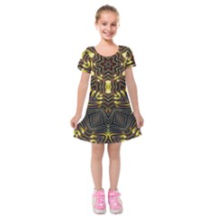 Beyou Kids  Short Sleeve Velvet Dress by LW323