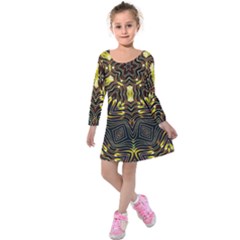 Beyou Kids  Long Sleeve Velvet Dress by LW323