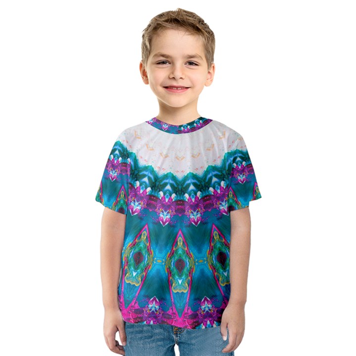 Peacock Kids  Sport Mesh Tee