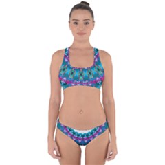 Peacock Cross Back Hipster Bikini Set by LW323