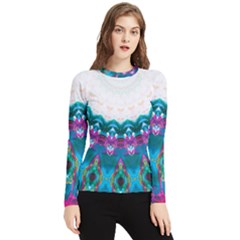 Peacock Women s Long Sleeve Rash Guard