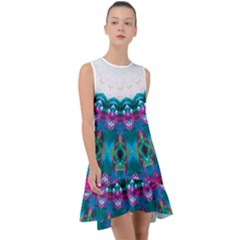 Peacock Frill Swing Dress by LW323