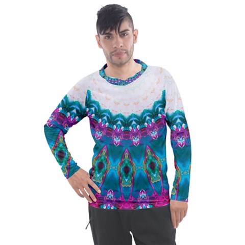 Peacock Men s Pique Long Sleeve Tee by LW323