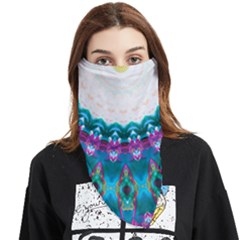 Peacock Face Covering Bandana (triangle) by LW323