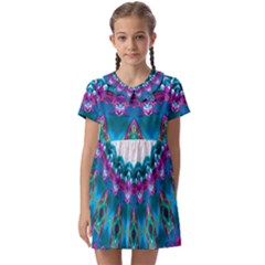 Peacock Kids  Asymmetric Collar Dress