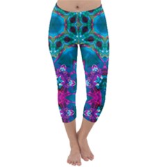 Peacock2 Capri Winter Leggings  by LW323