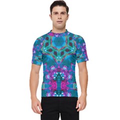 Peacock2 Men s Short Sleeve Rash Guard by LW323