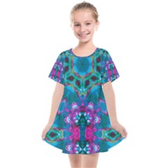 Peacock2 Kids  Smock Dress by LW323