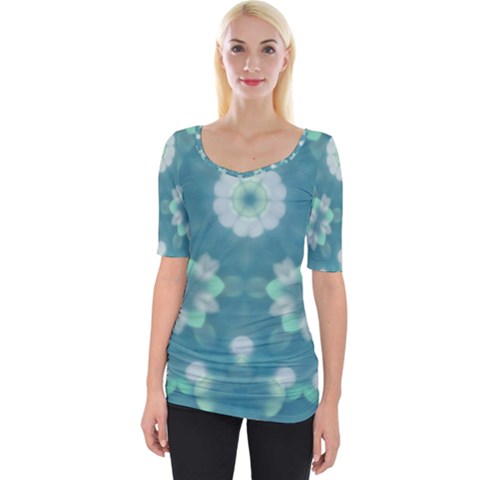 Softpetals Wide Neckline Tee by LW323