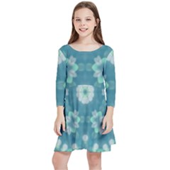 Softpetals Kids  Quarter Sleeve Skater Dress