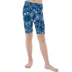 Blue Heavens Kids  Mid Length Swim Shorts