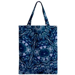 Blue Heavens Zipper Classic Tote Bag by LW323