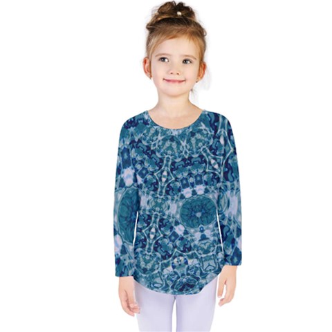 Blue Heavens Kids  Long Sleeve Tee by LW323