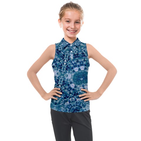 Blue Heavens Kids  Sleeveless Polo Tee by LW323