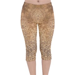 Sparkle Velvet Capri Leggings  by LW323