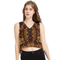 Gloryplace V-neck Cropped Tank Top