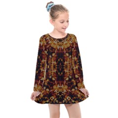 Gloryplace Kids  Long Sleeve Dress by LW323