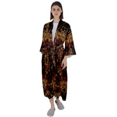 Gloryplace Maxi Satin Kimono by LW323